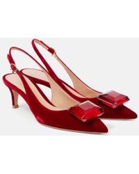 Gianvito Rossi - Jaipur 55 Velvet Slingback Pumps - Lyst