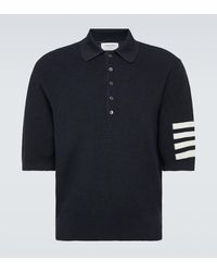 Thom Browne - 4-Bar Linen And Cotton Polo Shirt - Lyst