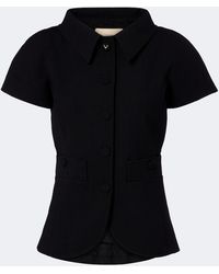 Valentino - Vgold Wool-Blend Jacket - Lyst