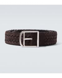 Brioni - Braided Suede Belt - Lyst