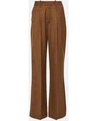 AG Jeans - X Emrata Joan Wool Wide-Leg Pants - Lyst
