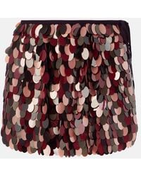 Dries Van Noten - Sequined Miniskirt - Lyst