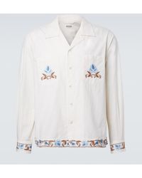 Bode - Nouveau Vine Cotton Poplin Shirt - Lyst