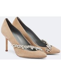 Balenciaga - X Manolo Blahnik Suede Pumps - Lyst
