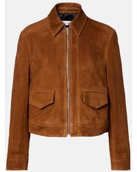Nour Hammour - Veste Bomber Vanves En Daim - Lyst