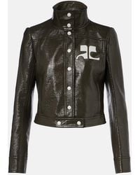 Courreges - Cotton-Blend Vinyl Jacket - Lyst