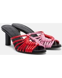 JW Anderson - Plot Woven Leather Sandals - Lyst