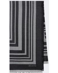 JOSEPH - Neoma Fringed Jacquard Virgin Wool Scarf - Lyst