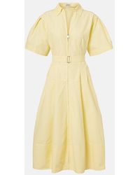 Jonathan Simkhai - Belted Cotton-Blend Shirt Dress - Lyst