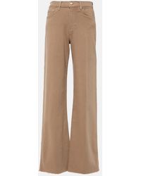 7 For All Mankind - Lotta High-Rise Wide-Leg Jeans - Lyst