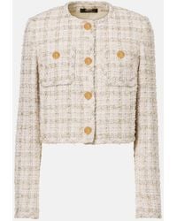 Versace - Medusa Tweed Jacket - Lyst
