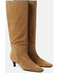 TOTEME - Botas Altas Wide Shaft De Ante - Lyst