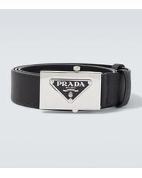 Prada - Guertel Aus Saffiano-Leder - Lyst