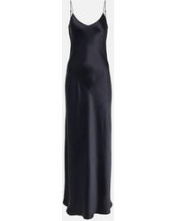 Nili Lotan - Robe Longue Cami En Satin De Soie - Lyst