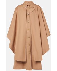 Chloé - Cotton Gabardine Cape - Lyst