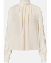 Vince - Chiffon Blouse - Lyst