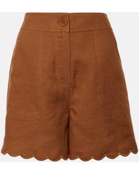 Eres - Cheri Scalloped Linen Shorts - Lyst