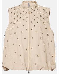 Moncler - Gruilly Beaded Cotton-Blend Vest - Lyst