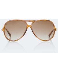 Chloé - Occhiali Da Sole Aviator Tubolar - Lyst