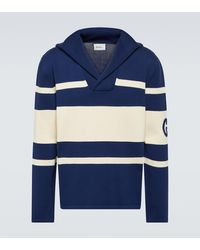 Gucci - Interlocking G Striped Cotton Sweater - Lyst