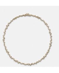 Yvonne Léon - Halskette Riviere Escargot Aus 9Kt Gelbgold (375/1000) Mit Diamanten - Lyst