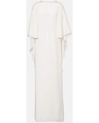 Max Mara - Robe Aus Seide Mit Cape-Detail - Lyst