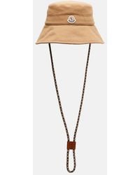 Moncler - Logo Cotton Canvas Bucket Hat - Lyst