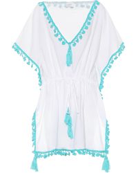 Anna Kosturova Kaftan aus Baumwolle - Weiß