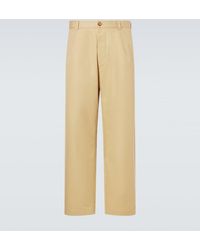 Loro Piana - Fuji Cotton Twill Straight Pants - Lyst
