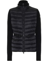 Moncler Wool And Cashmere Down Jacket - Black