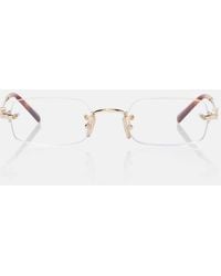 Miu Miu - Rectangular Glasses - Lyst