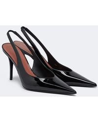 AMINA MUADDI - Anok Patent Leather Slingback Pumps - Lyst