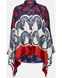 La DoubleJ - Foulard Printed Silk Shirt - Lyst