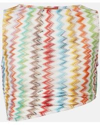 Missoni - Zigzag Ruched Lame Crop Top - Lyst
