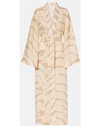 Johanna Ortiz - Printed Linen Beach Cover-Up - Lyst