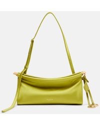 Alaïa - Le Click East West Small Leather-Trimmed Satin Shoulder Bag - Lyst