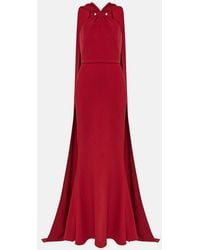 Safiyaa - Lilien Halterneck Crepe Gown - Lyst