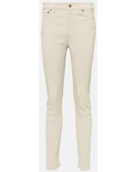 Polo Ralph Lauren - High-Rise Skinny Leg Leather Pant - Lyst