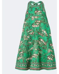 ALÉMAIS - Fish Sticks Printed Linen Minidress - Lyst
