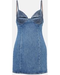 Area - 'Crystal Embellished Cup' Dress - Lyst