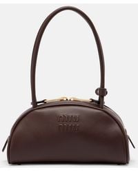 Miu Miu - Beau Small Leather Bowling Bag - Lyst