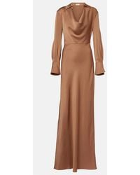 Jonathan Simkhai - Adelle Draped Satin Gown - Lyst