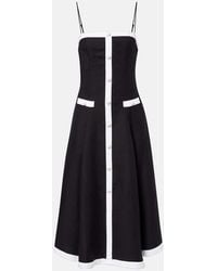 Jonathan Simkhai - Midikleid Cordelia Aus Einem Leinengemisch - Lyst