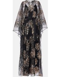 ‎Taller Marmo - Cafetan Gran Soleil En Tulle A Ornements - Lyst