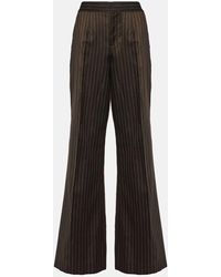 Jean Paul Gaultier - Tattoo Weite Hose Aus Einem Wollgemisch - Lyst