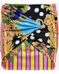 Versace - Medusa Palm Springs Wrap Miniskirt - Lyst