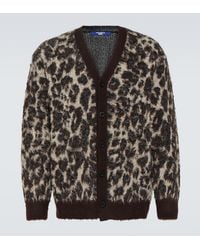Junya Watanabe - Leopard-Print Jacquard Cardigan - Lyst