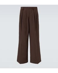 ERL - Pleated Wide-Leg Pants - Lyst