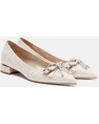 Jimmy Choo - Auria Embellished Ballet Flats - Lyst