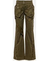 Blumarine - Mid-Rise Flared Cargo Jeans - Lyst